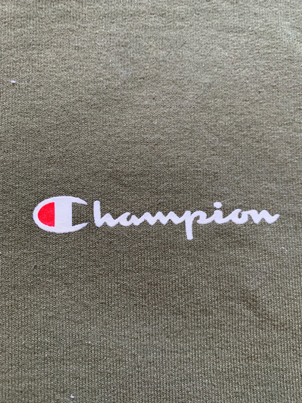 Champion Unisex Olive Green Powerblend Crewneck Sweatshirt - Size S - Picture 8 of 11